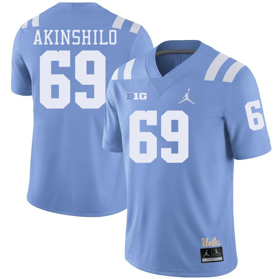 Men #69 Oluwafunto Akinshilo UCLA Bruins College Football Jerseys Stitched-Power Blue